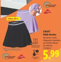 Lidl Crivit - falda tecnica oferta
