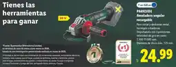 Lidl Parkside - amoladora angular recargable oferta