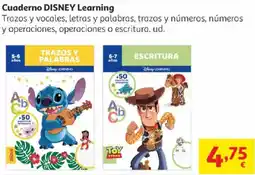 Alcampo DISNEY Cuaderno Learning oferta