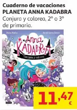 Alcampo PLANETA ANNA KADABRA Cuaderno de vacaciones oferta