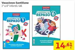 Alcampo Vacaciones Santillana oferta