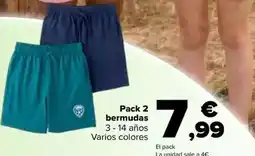 Carrefour Tex - pack 2 bermudas oferta