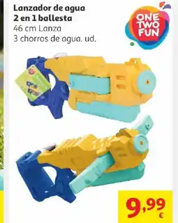 Alcampo Lanzador de agua 2 en 1 ballesta oferta