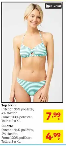 Alcampo INEXTENSO Top bikini oferta