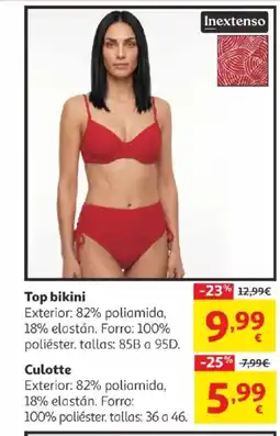 Alcampo INEXTENSO Top bikini oferta