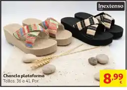Alcampo INEXTENSO Chancla plataforma oferta