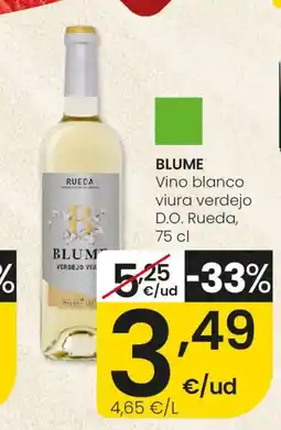 Eroski BLUME Vino blanco viura verdejo D.O. Rueda oferta
