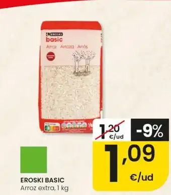 Eroski EROSKI BASIC Arroz extra oferta