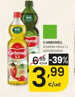 Eroski CARBONELL Aceites oliva señalizados oferta