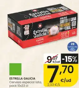 Eroski ESTRELLA GALICIA Cerveza especial lata oferta