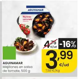 Eroski AGUINAMAR Mejillones en salsa de tomate oferta