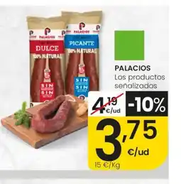 Eroski PALACIOS Los productos señalizados oferta