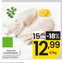 Eroski Sepia limpia oferta