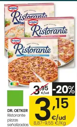 Eroski DR. OETKER Ristorante pizzas señalizadas oferta