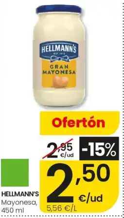 Eroski HELLMANN'S Mayonesa oferta