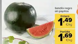Autoservicios Familia Sandía negra sin pepitas oferta
