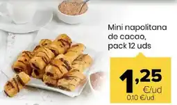 Autoservicios Familia Mini napolitana de cacao oferta