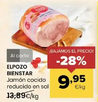 Autoservicios Familia ELPOZO BIENSTAR Jamón cocido reducido en sal oferta