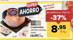 Autoservicios Familia CAMPOFRIO Jamon cocido extra oferta