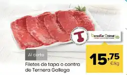 Autoservicios Familia Filetes de tapa o contra de Ternera Gallega oferta