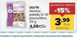 Autoservicios Familia DELFÍN Gamba pelada, 10-30 piezas/libra oferta