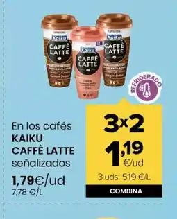 Autoservicios Familia KAIKU CAFFÈ LATTE En los cafés señalizados oferta
