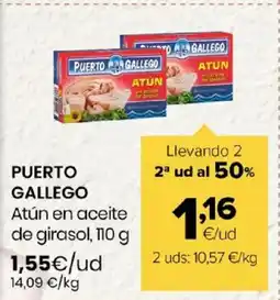 Autoservicios Familia PUERTO GALLEGO Atún en aceite de girasol oferta