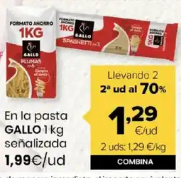 Autoservicios Familia GALLO En la pasta oferta