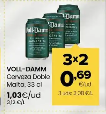 Autoservicios Familia VOLL-DAMM Cerveza Doble Malta, oferta