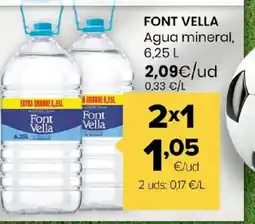 Autoservicios Familia FONT VELLA Agua mineral oferta