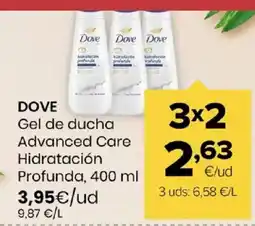 Autoservicios Familia DOVE Gel de ducha Advanced Care Hidratación Profunda oferta