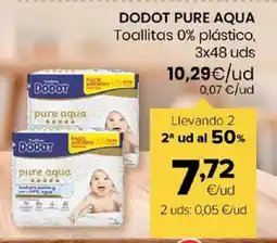 Autoservicios Familia DODOT PURE AQUA Toallitas 0% plástico oferta