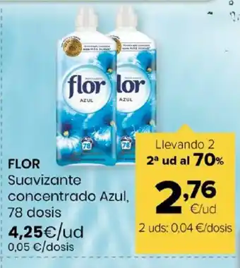 Autoservicios Familia FLOR Suavizante concentrado Azul oferta