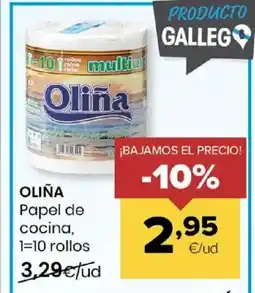 Autoservicios Familia OLIÑA Papel de cocina, 1=10 rollos oferta