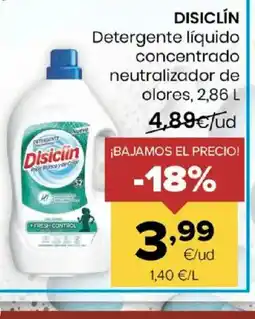 Autoservicios Familia DISICLÍN Detergente líquido concentrado neutralizador de olores oferta