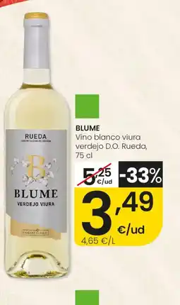 Aliprox BLUME Vino blanco viura verdejo D.O. Rueda oferta