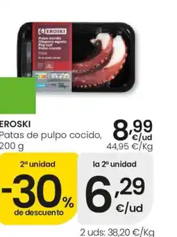 Aliprox EROSKI Patas de pulpo cocido oferta