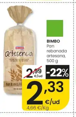 Aliprox BIMBO Pan rebanada artesana oferta