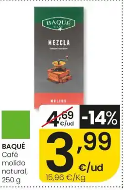 Aliprox BAQUÉ Café molido natural oferta