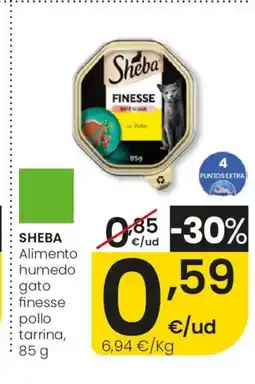 Aliprox SHEBA Alimento humedo gato finesse pollo tarrina oferta