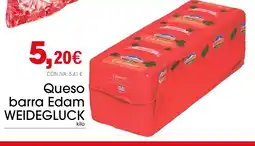 Cash Ifa WEIDEGLUCK Queso barra Edam oferta