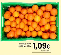 Cash Ifa Naranja zumo (64-76 mm) oferta