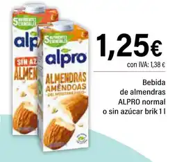 Cash Ifa ALPRO Bebida de almendras normal o sin azúcar bril oferta