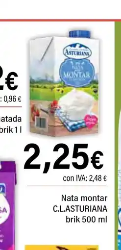 Cash Ifa C.L.ASTURIAN Nata montar oferta