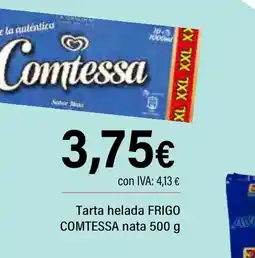 Cash Ifa FRIGO COMTESSA Tarta helada nata oferta