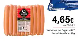 Cash Ifa ALMIREZ Salchichas Hot Dog bolsa 20 unidades oferta