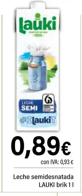 Cash Ifa LAUKI Leche semidesnatada oferta