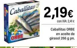 Cash Ifa ORBE Caballitas en aceite de girasol oferta