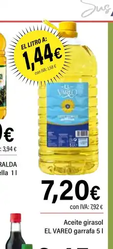 Cash Ifa EL VAREO Aceite girasol oferta