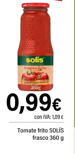 Cash Ifa SOLÍS Tomate frito frasco oferta